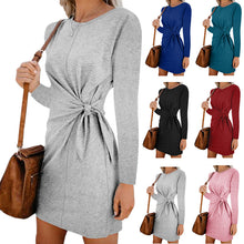 Load image into Gallery viewer, vestido long sleeve dress casual autumn robe courte vestidos  mujer fall kleider damen festa curto dames jurken sukienki clothes