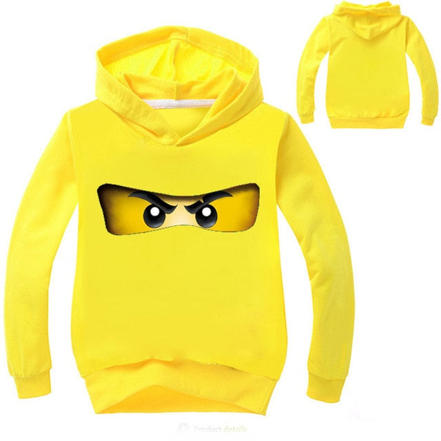 2019 Boys Sweatshirts Legoes Long Sleeved T-Shirts Baby Ninjago Girls Hoodies Children Spring Autumn Clothes Toddler Outerwear