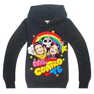 ME CONTRO TE cartoon hoodie baby girl sweatshirt Children Clothing kids hoodies clothes boys cotton costume christmas t shirt