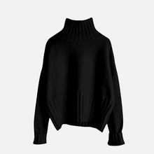 Load image into Gallery viewer, Women&#39;s Turtleneck Sweater Knitted Ribbed Pullover Black White Winter High Elasticity Slim Jumper 2019 Autumn Sweaters Female