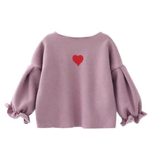 Load image into Gallery viewer, Baby Girl Clothes Autumn Sweater Girls Clothes Sweetie Heart Tops Print Cardigan Long Sleeve Coat Sweatshirt Baby Clothes