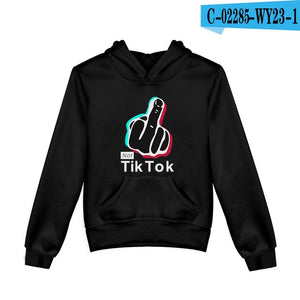 Tic Tok Hoodies Kids Baby Boys Girls Clothes Cotton Hooded Hoodie Sweatshirt With Pocket Children's Kids Casual Sportswear