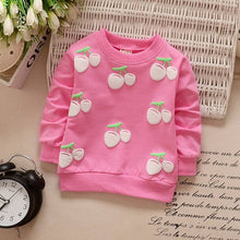 Load image into Gallery viewer, Children Hoodies Sweatshirts Boys Girls Kids Cartoon Rabbit Strawberry Cotton Pullover Tops Baby Girls Spring Autumn Clothes