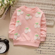 Load image into Gallery viewer, Children Hoodies Sweatshirts Boys Girls Kids Cartoon Rabbit Strawberry Cotton Pullover Tops Baby Girls Spring Autumn Clothes