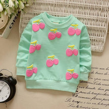 Load image into Gallery viewer, Children Hoodies Sweatshirts Boys Girls Kids Cartoon Rabbit Strawberry Cotton Pullover Tops Baby Girls Spring Autumn Clothes