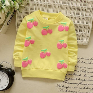 Children Hoodies Sweatshirts Boys Girls Kids Cartoon Rabbit Strawberry Cotton Pullover Tops Baby Girls Spring Autumn Clothes