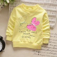 Load image into Gallery viewer, Children Hoodies Sweatshirts Boys Girls Kids Cartoon Rabbit Strawberry Cotton Pullover Tops Baby Girls Spring Autumn Clothes