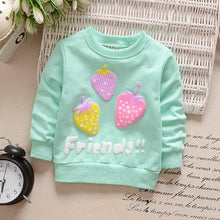 Load image into Gallery viewer, Children Hoodies Sweatshirts Boys Girls Kids Cartoon Rabbit Strawberry Cotton Pullover Tops Baby Girls Spring Autumn Clothes