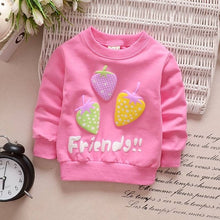 Load image into Gallery viewer, Children Hoodies Sweatshirts Boys Girls Kids Cartoon Rabbit Strawberry Cotton Pullover Tops Baby Girls Spring Autumn Clothes