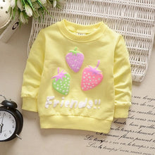 Load image into Gallery viewer, Children Hoodies Sweatshirts Boys Girls Kids Cartoon Rabbit Strawberry Cotton Pullover Tops Baby Girls Spring Autumn Clothes