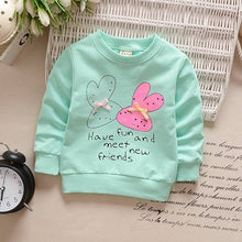 Load image into Gallery viewer, Children Hoodies Sweatshirts Boys Girls Kids Cartoon Rabbit Strawberry Cotton Pullover Tops Baby Girls Spring Autumn Clothes