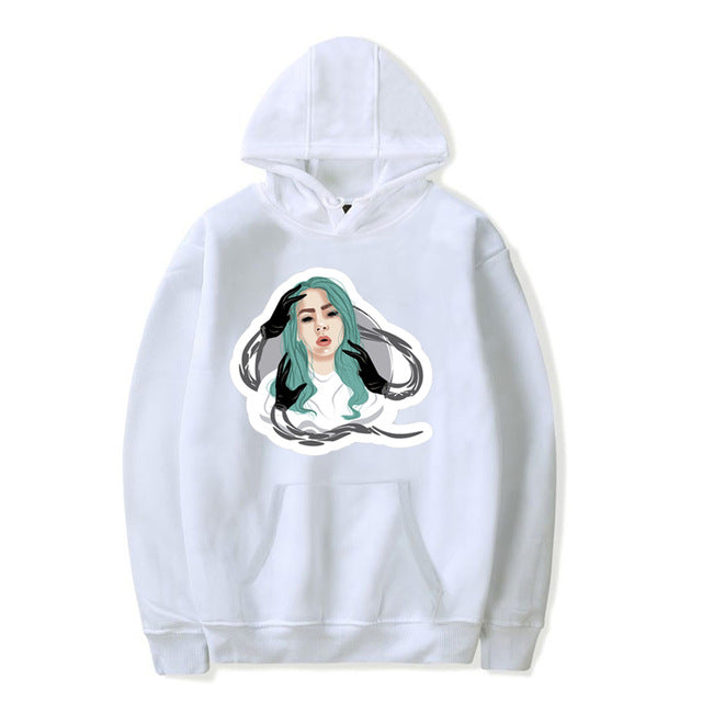 Fashion Autumn Winter Hoodies Billie Eilish Print Children Boy Girls Clothes Toddler Sweatshirts Casual Cotton Kids Infant Tops