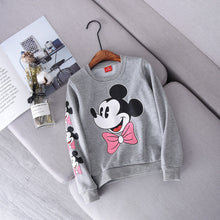 Load image into Gallery viewer, Cute Baby Girl Minnie Sweatshirt 1-4Yrs Autumn Winter Long Sleeve Keep Warm Girls Hoodies For Birthday Party Baby Girl Clothes