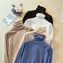 Load image into Gallery viewer, DeRuiLaDy 2019 New Fall Winter Knitted Cashmere Sweater Pullover Women Turtleneck Long Sleeve Sweaters Womens Casual Sweater