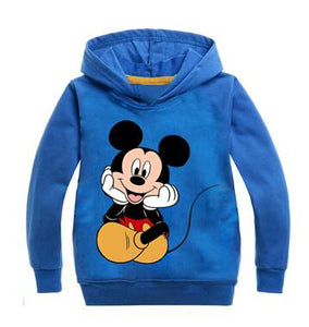 Cartoon Minnie Mickey New Baby Girls Sweatshirts Spring Autumn Children Hoodies Long Sleeves Leisure Sweater Kid T-shirt Clothes