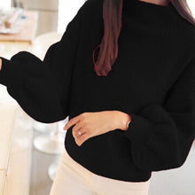 Load image into Gallery viewer, Bigsweety Women Lantern Sleeve Half Turtleneck 2018 Autumn Female Tops Women Sweater Clothes New Fashion Korean Tops 5 Colors